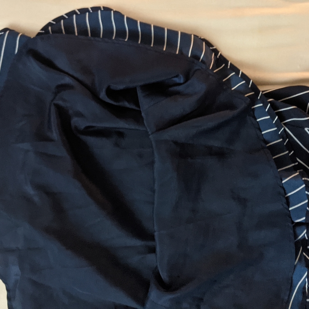 J. Crew pinstripe blue flowy skirt - Picture 6 of 6